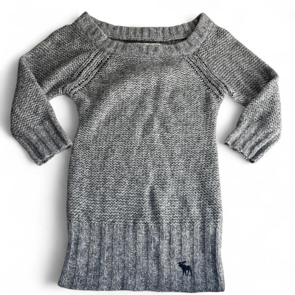 Abercrombie-fitch Women's Grey and Blue Jumper